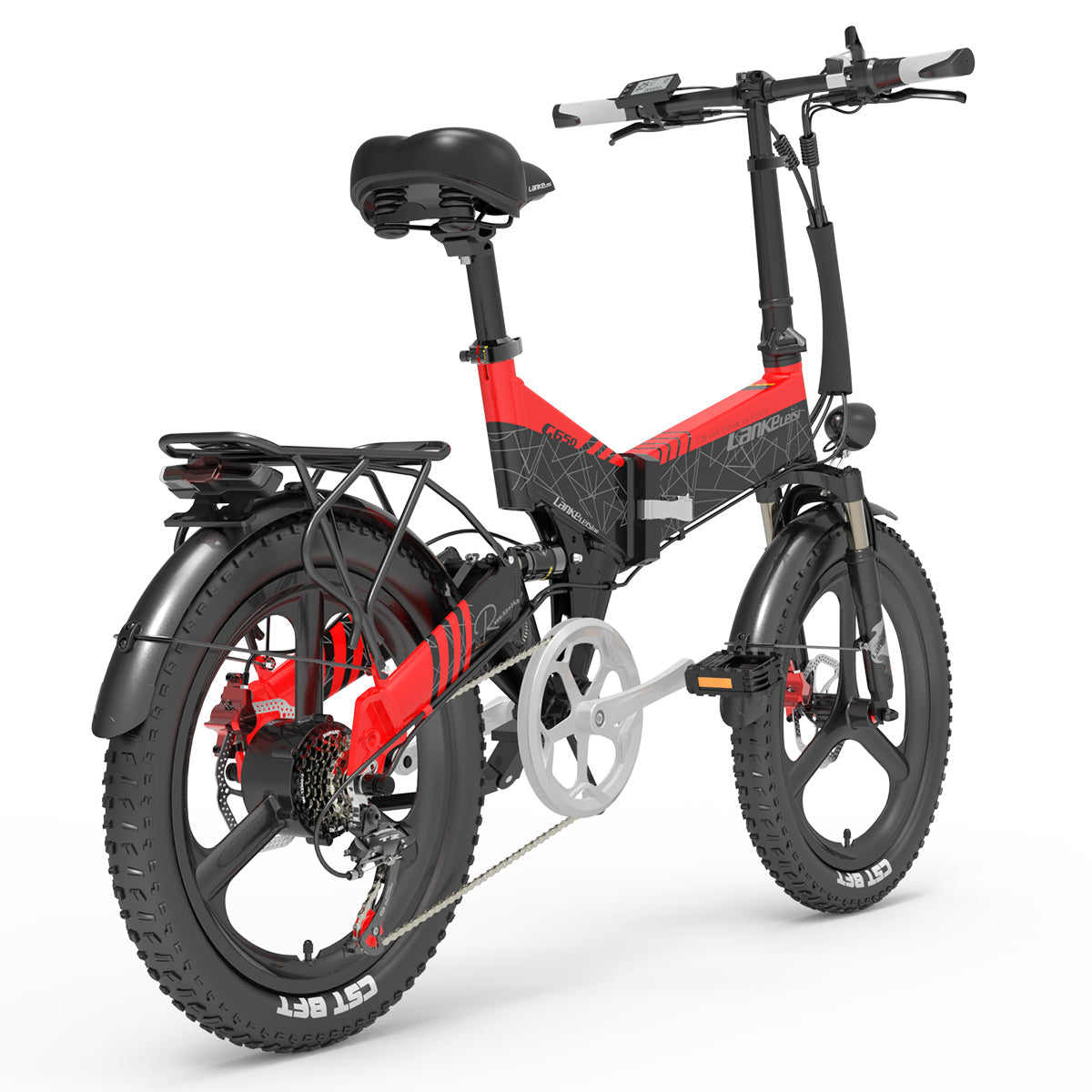 LANKELEISI G650 500W 12.8AH Electric Mountain Folding Bike