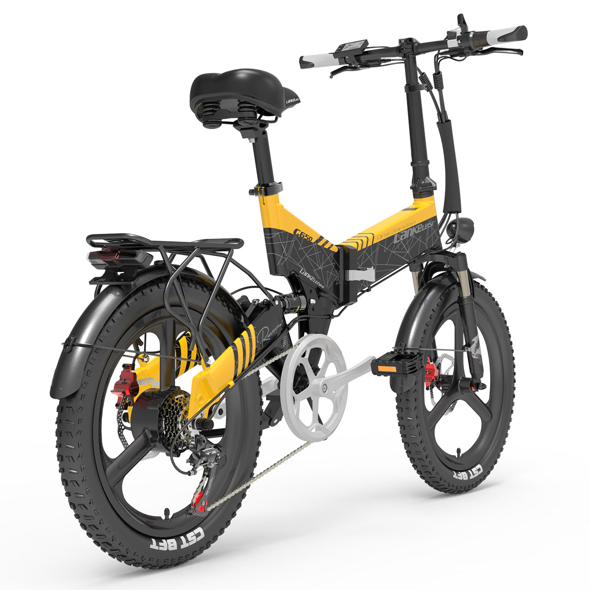 LANKELEISI G650 500W 12.8AH Electric Mountain Folding Bike